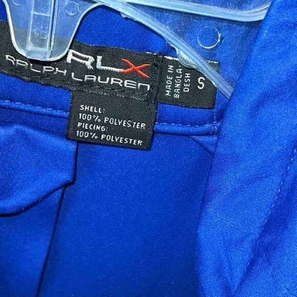 Ralph Lauren RLX Performance Jacket Men Small Blue Yellow Long Slv Full Zip Golf - Picture 6 of 12